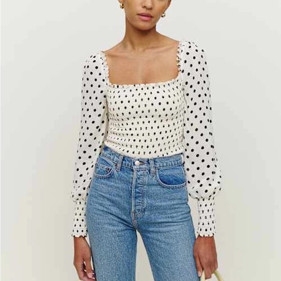 BNWT Reformation Pinto Top; Portofino - Size M - Picture 8 of 9